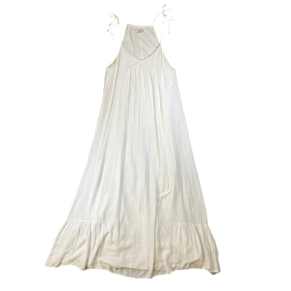 June & Hudson Tie-shoulder Peasant Maxi Dress - S